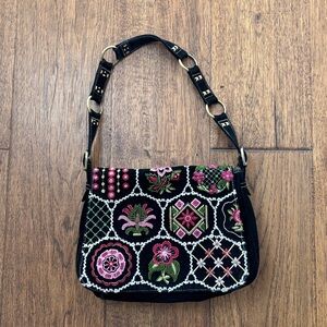 Isabella Fiore Embroidered beaded sequin Handbag